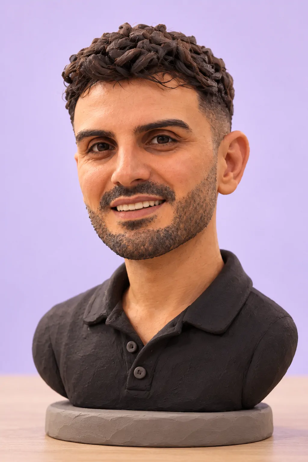 Seçkin Taşan, portrait in Claymorphism style